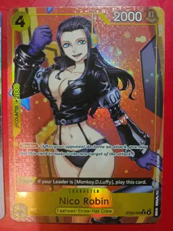 Bandai One Piece Card Game Egghead Holo Character Lot Stussy Nico Robin 2 Cards - Image 3
