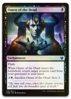 Omen of the Dead #110 (Foil) (NM) Theros Beyond Death THB Magic MTG - Image 1