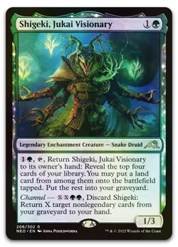 Shigeki, Jukai Visionary #206 (Foil) (NM) Kamigawa Neon Dynasty NEO Magic MTG - Image 1
