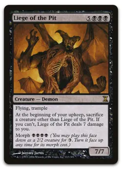 Liege of the Pit #113 (NM) Time Spiral TSP Magic MTG - Image 1