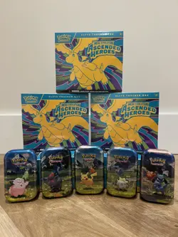 Pokemon TCG: Ascended Heroes: Elite Trainer Box & Mini Tin Bundle *New & Sealed* - Image 1