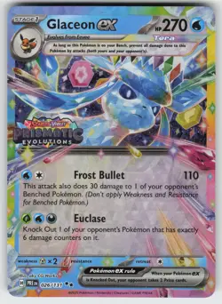 Glaceon ex - (Prismatic Evolutions Stamp) Surprise Box Promo Pokemon - Image 1