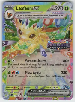 Leafeon ex - (Prismatic Evolutions Stamp) Surprise Box Promo Pokemon - Image 1