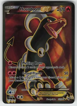 Houndoom EX (Full Art) Ultra Rare XY - BREAKthrough 153/162 Pokemon - Image 1