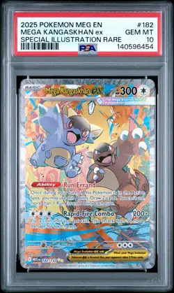 2025 POKEMON MEG EN-MEGA EVOLUTION #182 MEGA KANGASKHAN EX PSA 10 - Image 1