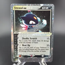Pokemon TCG Sneasel EX Ruby and Sapphire Holo Ultra Rare 103/109 - Image 1
