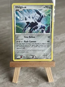 Pokemon TCG *1.5 SWIRL* Dialga 1/130 Diamond and Pearl Holo (English) - NM(-) - Image 1