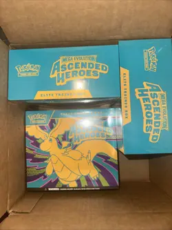 Pokemon TCG: Ascended Heroes ME2.5 Elite Trainer Box X3 LOT — IN HAND - Image 1