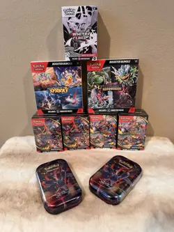 Pokemon TCG Bundle Assorted Booster bundles, Mini Tins New SEALED - Image 1