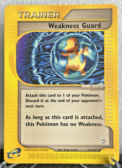 Weakness Guard 141/147 LP Trainer EX Aquapolis Pokemon 2002 - Image 1