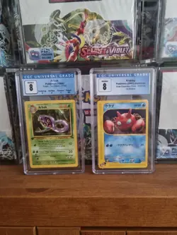 Vintage Bundle Of Graded Pokemon Cards Arbok & Kraby BOTH 1ST EDITION! graded 8 - Image 1