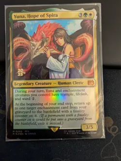 Yuna, Hope of Spira - Prerelease Promo Foil - Final Fantasy - MTG #0250 - Mint - Image 1