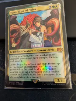 Yuna, Hope of Spira - Prerelease Promo Foil - Final Fantasy - MTG #0250 - Mint - Image 3