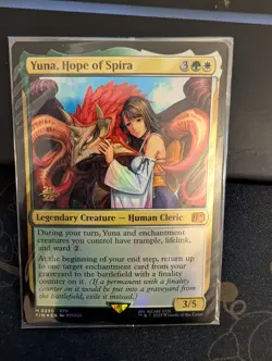 Yuna, Hope of Spira - Prerelease Promo Foil - Final Fantasy - MTG #0250 - Mint - Image 5