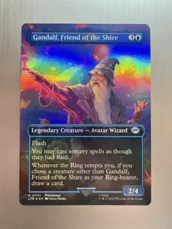 Gandalf, Friend Of The Shire - 401 - MTG: Lord of the Rings - Borderless - FOIL - Image 1