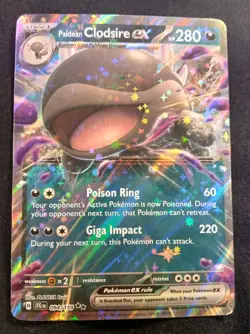 Paldean Clodsire ex 094/159 - Pokemon TCG Journey Together Double Rare Holo NM - Image 1