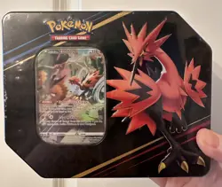 Pokemon TCG: Crown Zenith Tin (Galarian Zapdos) Factory Sealed - Image 1
