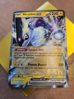 Pokemon TCG Miraidon EX - Stamped Jesse Parker "Gold" - Scarlet And Violet - Image 1