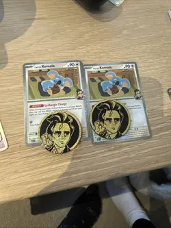 2 x Pokemon TCG- Larry’s Komala Cosmos Holo And Coin From Ascended Heroes - Image 1