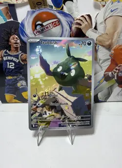 Pokemon Tcg Trubbish White Flare 140 Illustration Rare Full Art Holo Ir Fa - Image 1