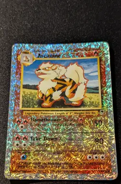 Pokemon LEGENDARY COLLECTION - #36/110 Arcanine - Reverse Holo - ENG - Damaged - Image 4