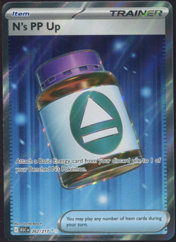 N's PP Up 262/217 Full Art Ultra Rare Pokemon Ascended Heroes ENGLISH NM - Image 1
