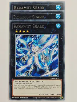 Yu Gi Oh - 3x LED9-EN011 Bahamut Shark - Rare - Image 1