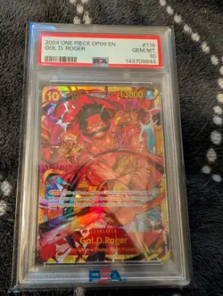 2024 One Piece OP09-118 Gold D. Roger Secret Rare PSA 10 - Image 2