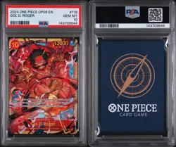 2024 One Piece OP09-118 Gold D. Roger Secret Rare PSA 10 - Image 4