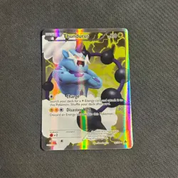 Thundurus 97/98 Full Art Pokemon TCG Black & White Emerging Powers Card LP+ - Image 1