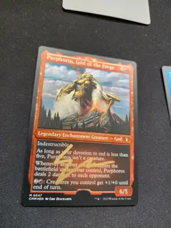 MTG Artist Proof (Purphoros, God Of The Forge) Signed Foil Etched - Image 2