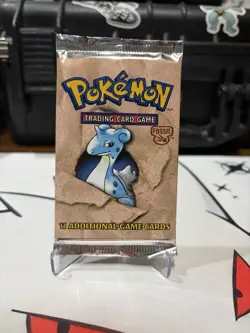 1999 Pokemon Fossil Set Booster Pack Lapras Artwork FACTORY SEALED 742818060714 - Image 1
