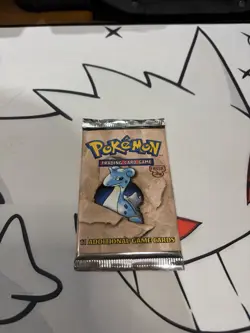1999 Pokemon Fossil Set Booster Pack Lapras Artwork FACTORY SEALED 742818060714 - Image 3