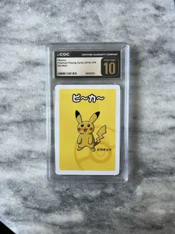 CGC 10 Pristine Pikachu Old Maid Playing Cards 2019 Japanese Pokemon Card - Image 1