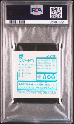 1997 AMADA POKEMON JPN STICKER COLL KAI #359 CHARIZARD-HOLO PSA 8 - Image 2