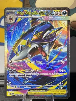 Mega Sharpedo ex 127/094 Pokemon TCG Me02: Phantasmal Flames SIR Holo - Image 1