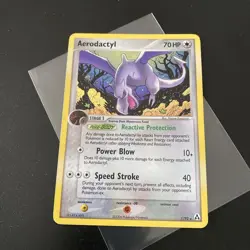 Aerodactyl 1/92 EX Legend Maker Holo Rare Pokemon Trading Card Nice Condition - Image 1