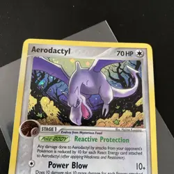 Aerodactyl 1/92 EX Legend Maker Holo Rare Pokemon Trading Card Nice Condition - Image 3
