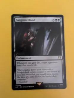 Sanguine Bond. LTC rare Enchantment Magic the Gathering Card. - Image 1