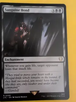 Sanguine Bond. LTC rare Enchantment Magic the Gathering Card. - Image 2