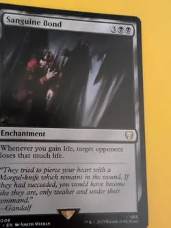 Sanguine Bond. LTC rare Enchantment Magic the Gathering Card. - Image 3