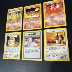 Blaine’s Gym Heroes Pokemon: 6 Card Lot- LP/Excellent WOTC - Image 3