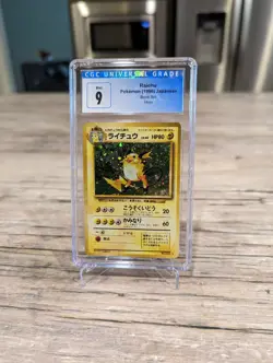 Raichu - No.026 - Holo 1996 Base set Japanese CGC 9 Pokemon card (MINT) - Image 1