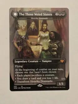 The Three Wierd Sisters - Showcase - Crimson Vow - Near Mint - MTG - Image 1