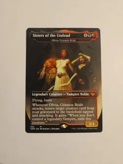 Sisters Of The Undead M Borderless 343 M MTG Innistrad Crimson Vow Series - Image 1