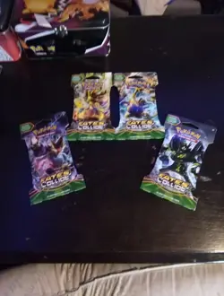 Pokemon XY Fates Collide Sleeved Booster Pack Complete Art Set 4 Packs - Image 2
