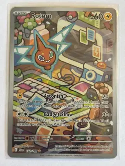 Rotom 197/182 Destined Rivals Illustration Full Art Holo Pokemon TCG Card - Image 1