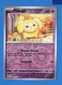 Pokemon TCG Fidough 066/142 Sv07: Stellar Crown Reverse Holo - Image 1