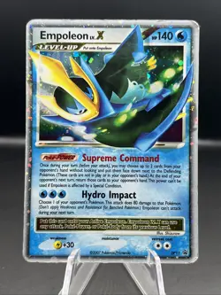 Pokemon Diamond & Pearl Black Star Promo - EMPOLEON LV. X DP11 HP - Image 2