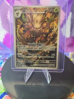Shiftry 163/162 SV05: Temporal Forces Holo Illustration Rare Full Art Pokemon NM - Image 1